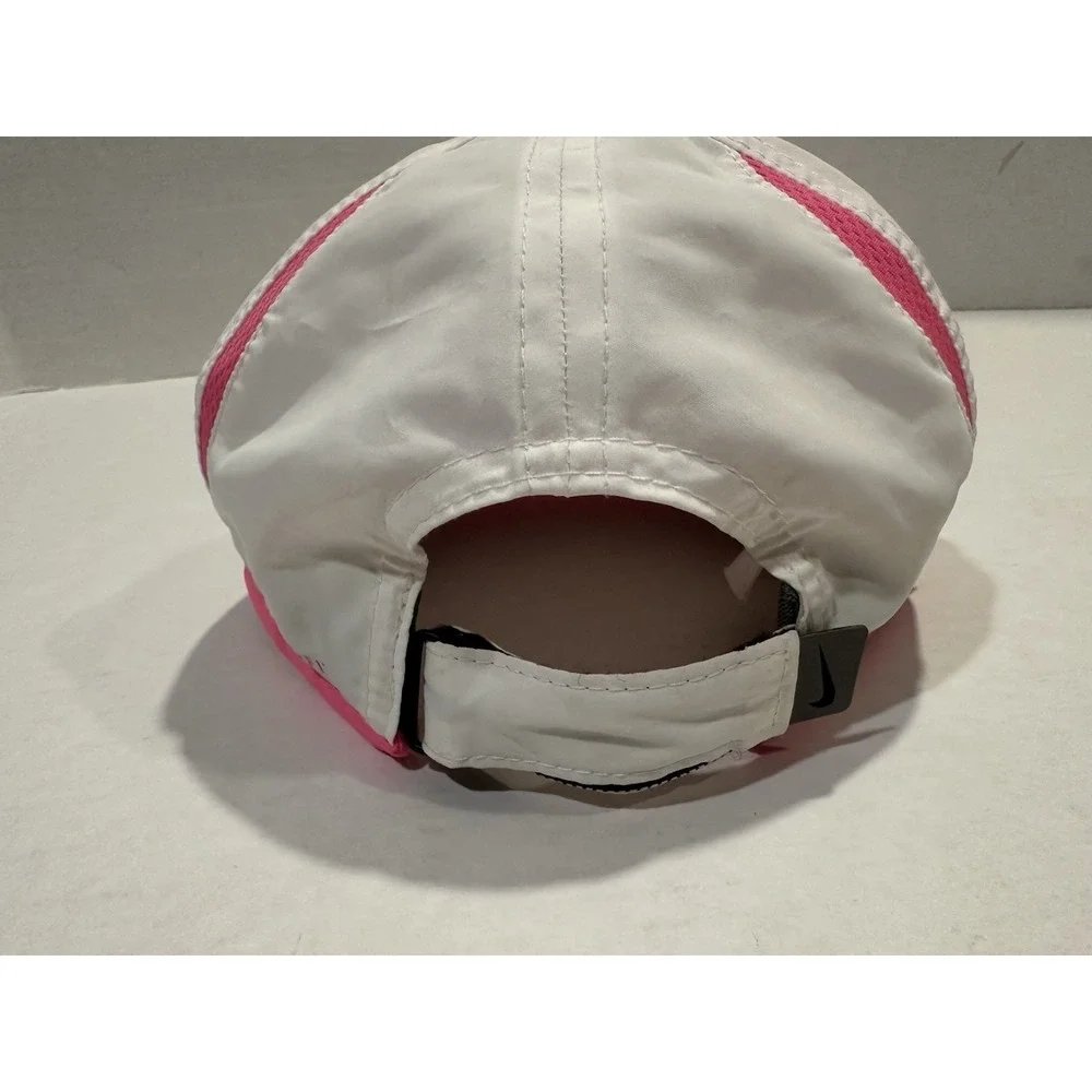 Nike Featherlight Dri Fit Toddler Hat Cap Pink White Light Weight